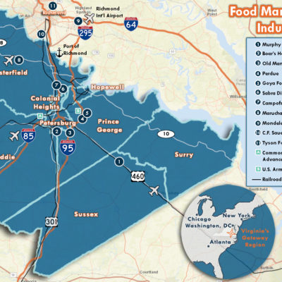 Food Manufacturing Assets Map